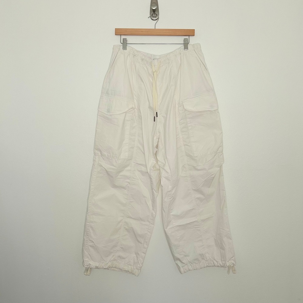 BDG Urban Outfitters Baggy Parachute Cargo Pants White XL